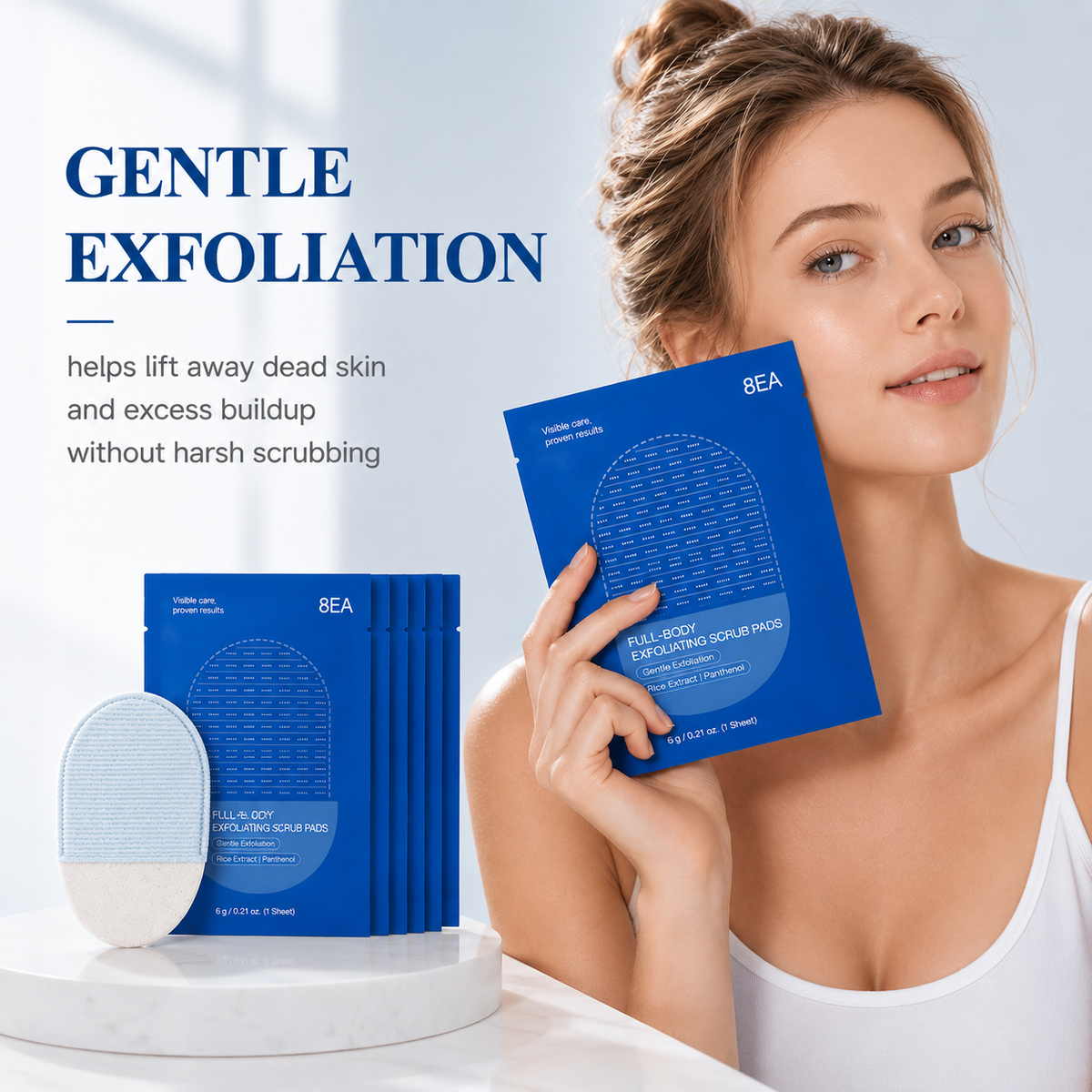 Full-Body Exfoliating Scrub Pads for Bumpy, Flaky Skin