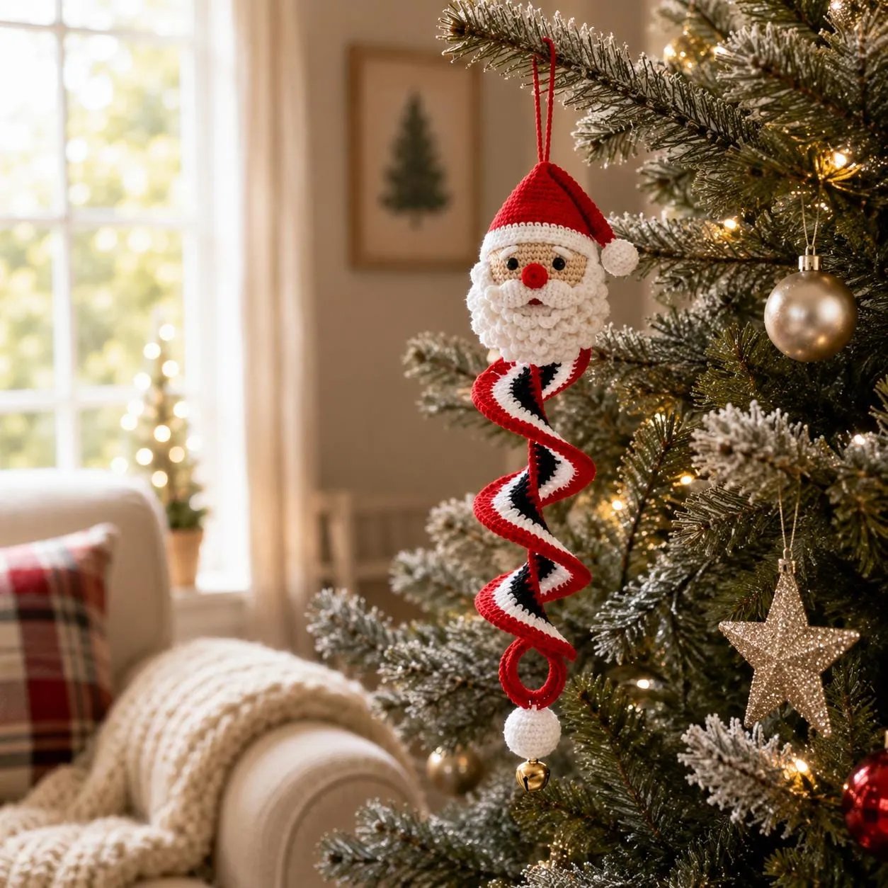 🔥Last Day 50% OFF - 🎅Crochet Snowman Spiral Oranment DIY Kit