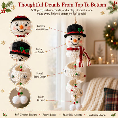 🔥Last Day 50% OFF - 🎅Crochet Snowman Spiral Oranment DIY Kit