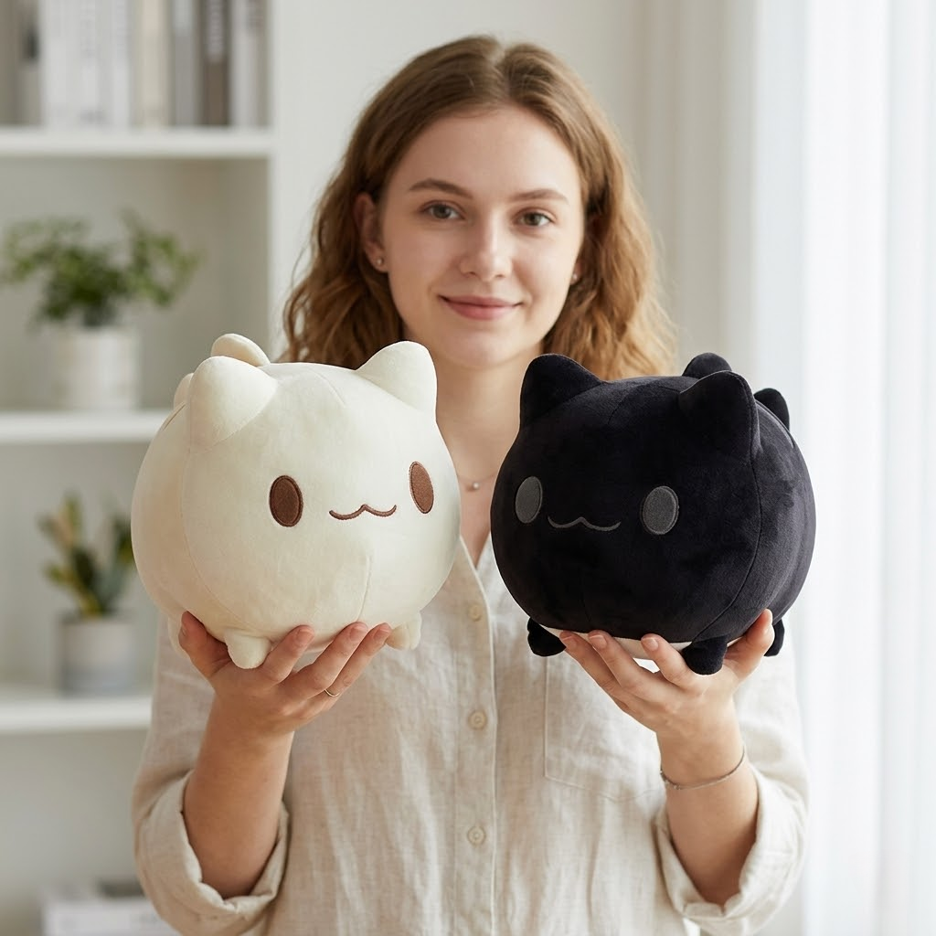 Cartoon Cat Plushie