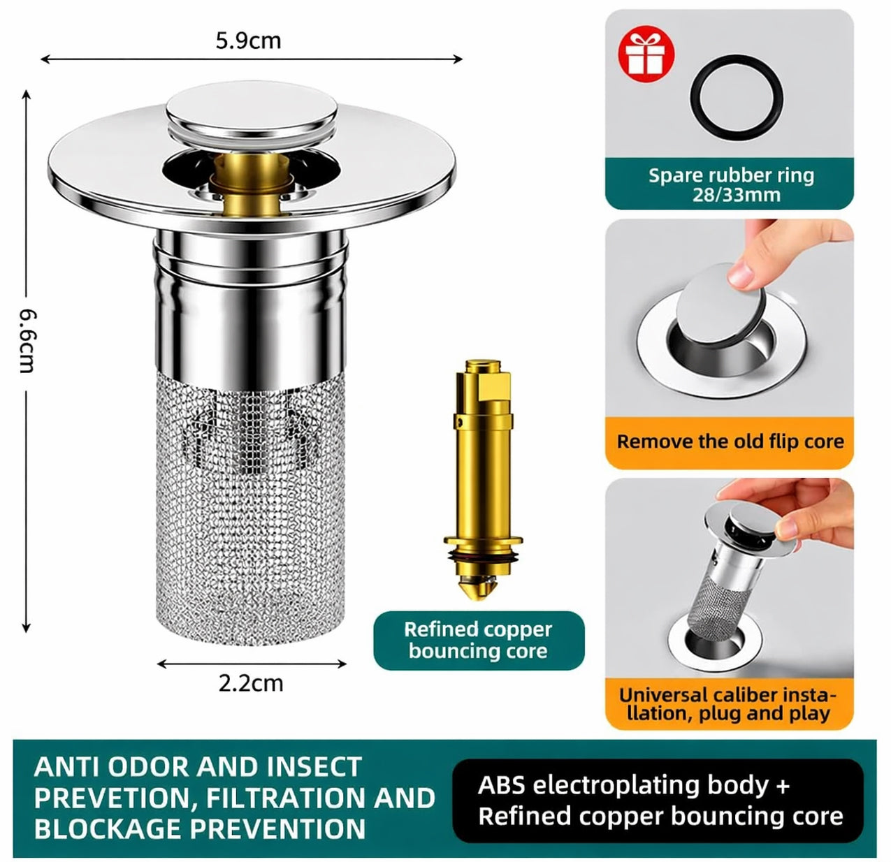 Floor drain filter
