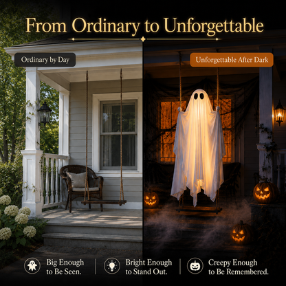 🎃Halloween Early Bird Special Sale 49% OFF👻 Light-Up Hanging Swing Ghost
