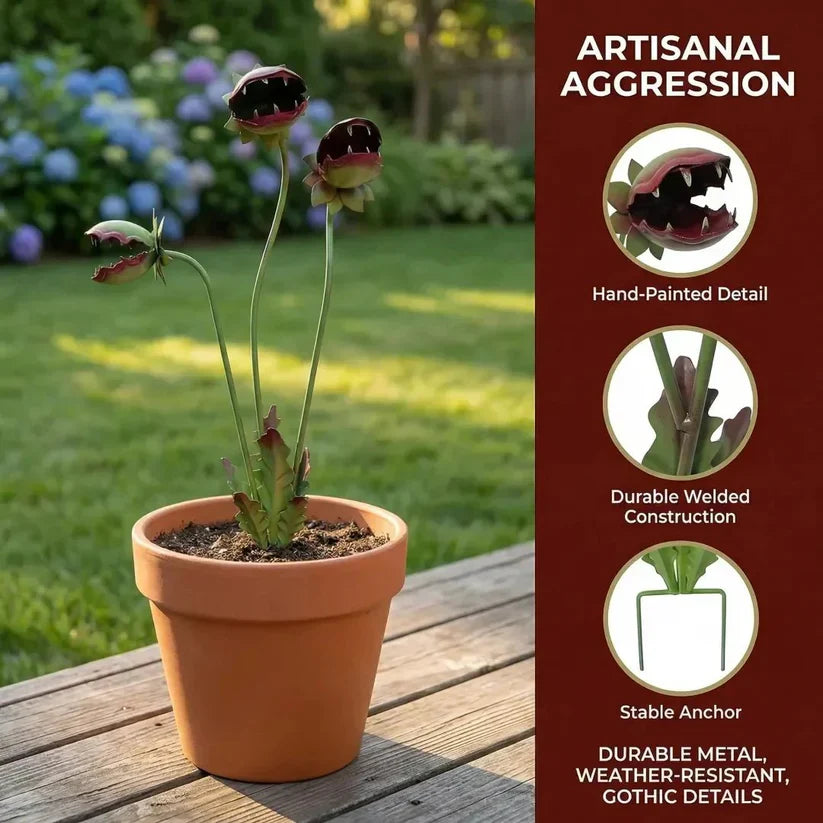 [LAST DAY 49% OFF] The "Shy Bug-Eater" Carnivorous Plant Garden Decor