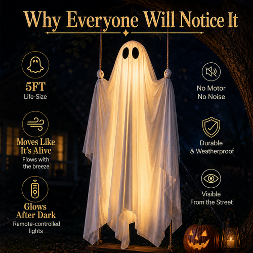 🎃Halloween Early Bird Special Sale 49% OFF👻 Light-Up Hanging Swing Ghost