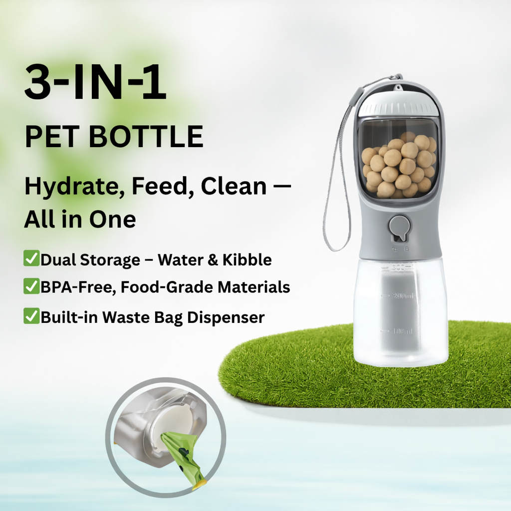 3-in-1 Pet Water Bottle
