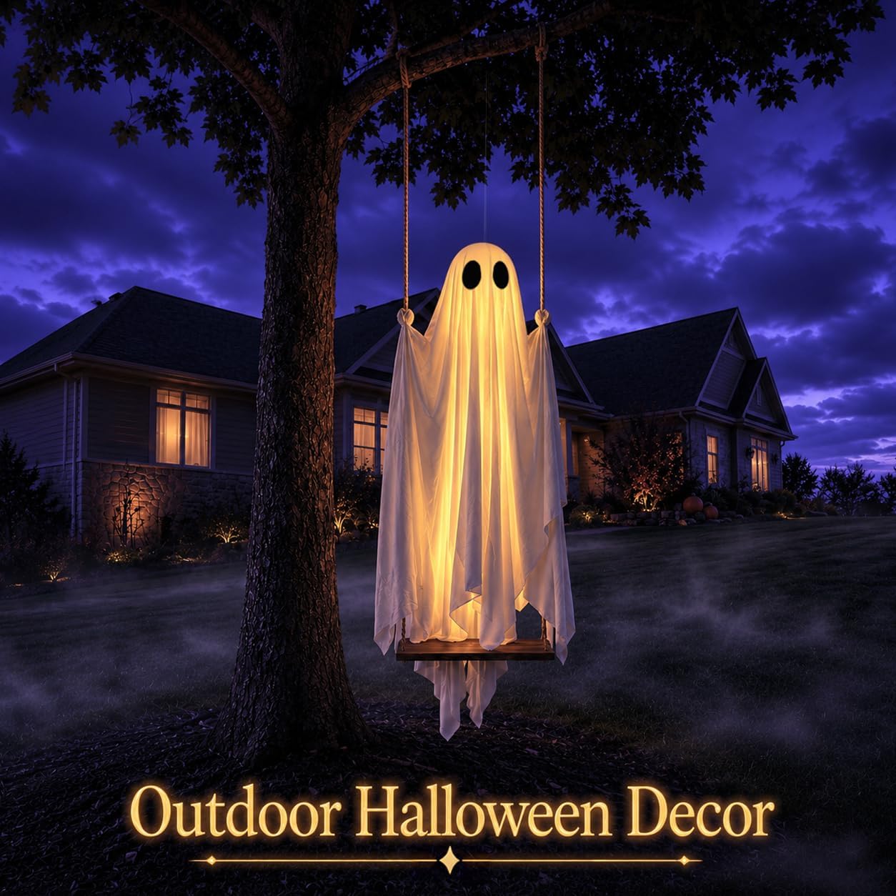 🎃Halloween Early Bird Special Sale 49% OFF👻 Light-Up Hanging Swing Ghost