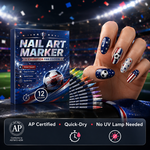 🔥Last Chance: 49% OFF🔥12-Color Fan-Themed Nail Art Pens – Precision DIY Manicure