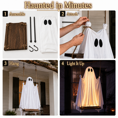 🎃Halloween Early Bird Special Sale 49% OFF👻 Light-Up Hanging Swing Ghost