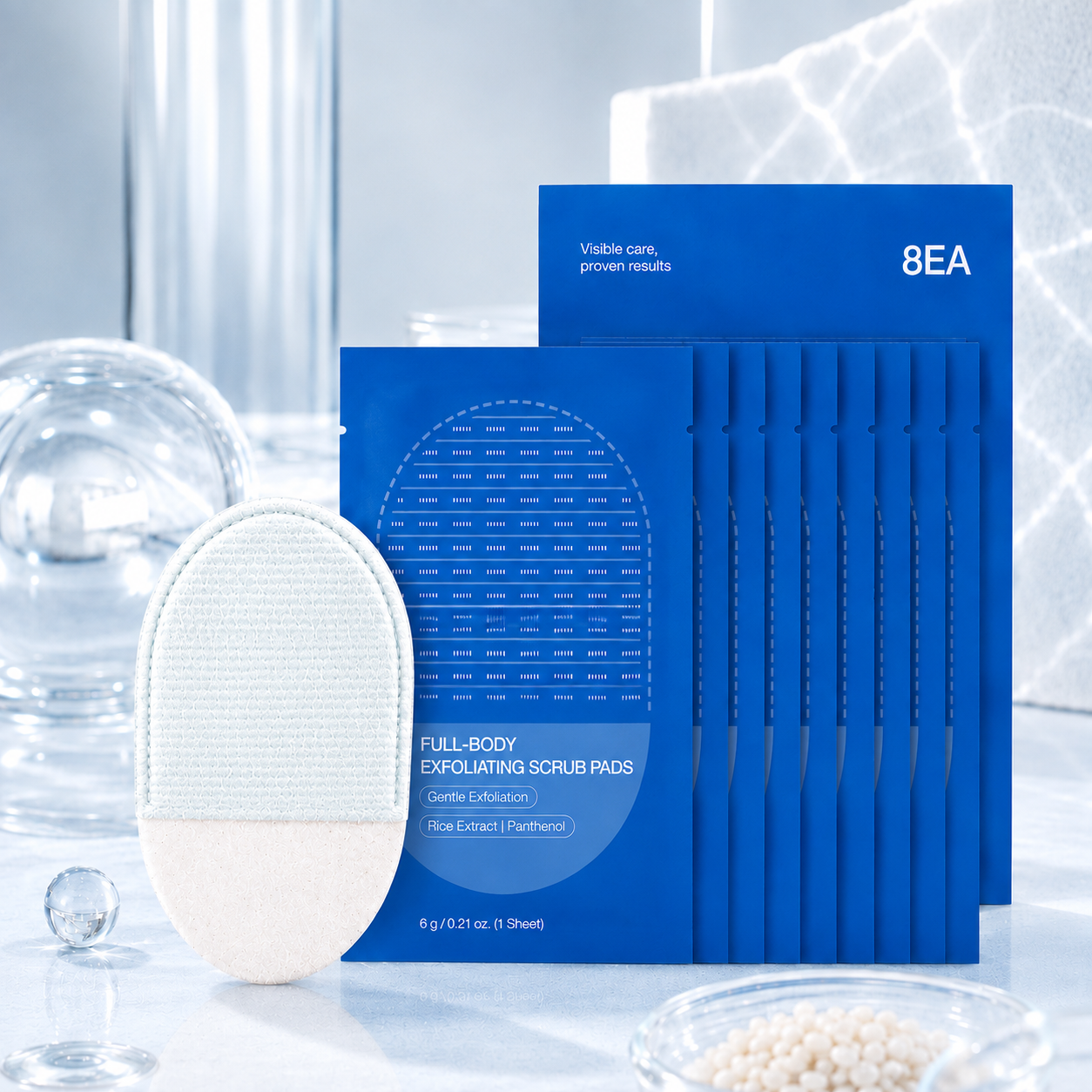 Full-Body Exfoliating Scrub Pads for Bumpy, Flaky Skin