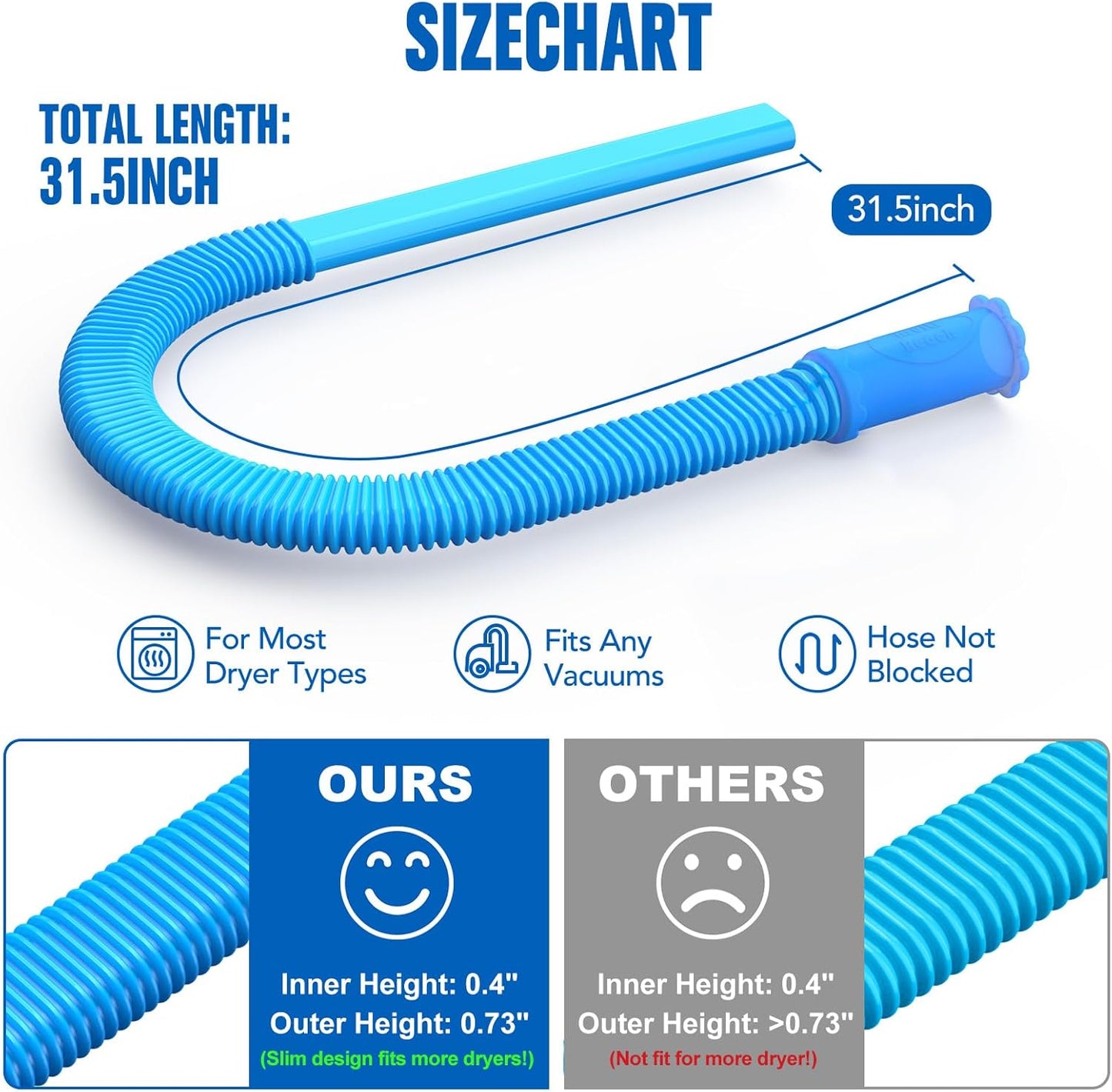 🌪️Dryer Vent Cleaner Kit Vacuum Hose