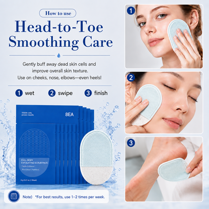 Full-Body Exfoliating Scrub Pads for Bumpy, Flaky Skin
