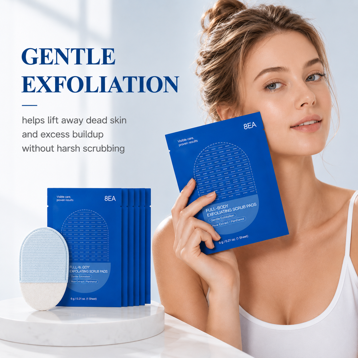 Full-Body Exfoliating Scrub Pads for Bumpy, Flaky Skin