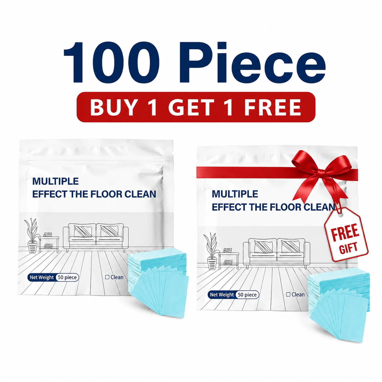 Multi-Effect Floor Cleaning Sheets