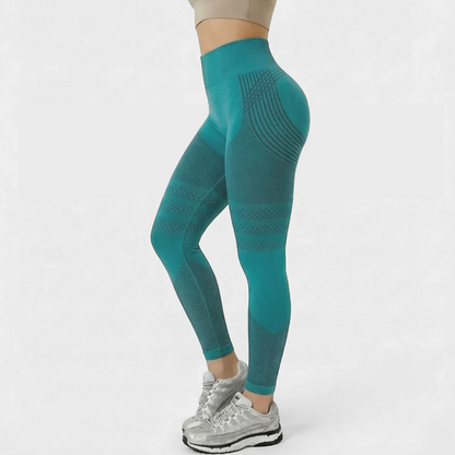 High Waisted And Hip Lifting Yoga Elastic Quick Drying Tight Pants--