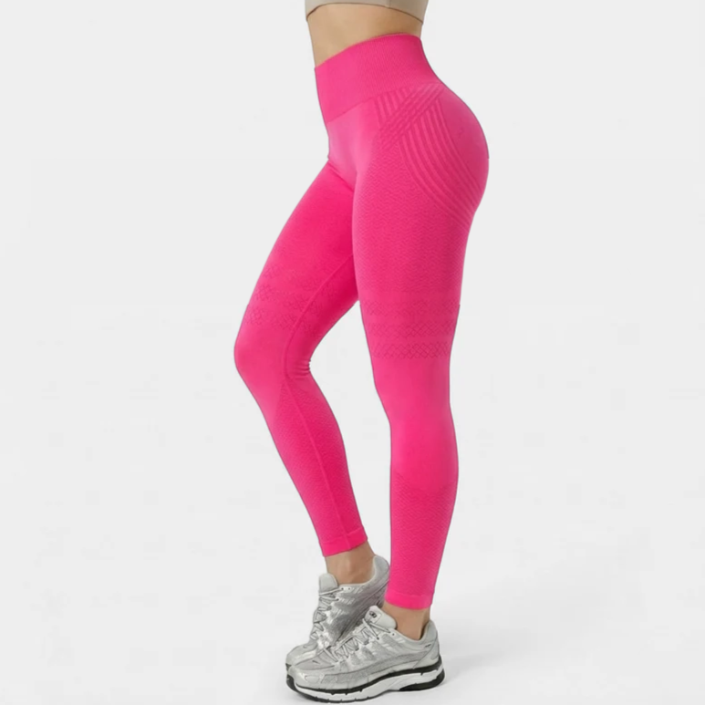 High Waisted And Hip Lifting Yoga Elastic Quick Drying Tight Pants--