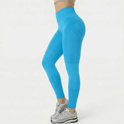 High Waisted And Hip Lifting Yoga Elastic Quick Drying Tight Pants--