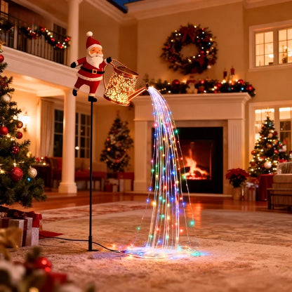 🎄 Christmas Flash Sale 🎅 49% OFF ✨Solar-Powered Santa Claus Garden Stake Kettle Light