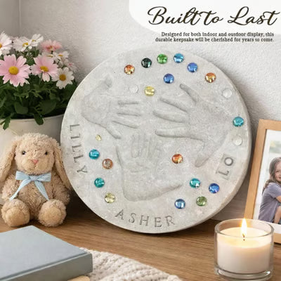 Family Memory Handprint Stone