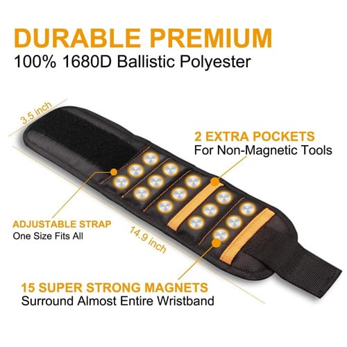 🔥BUY ONE GET ONE FREE⚡ Magnetic Wrist Tool Holder | Free Up Your Hands & Cut Project Time