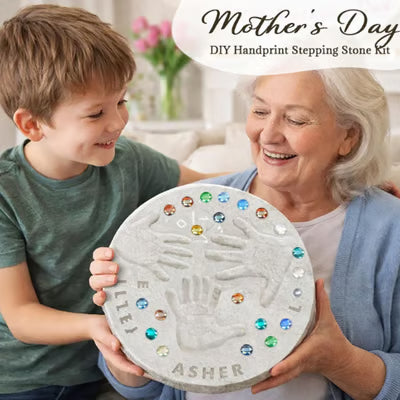 Family Memory Handprint Stone