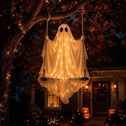 🎃Halloween Early Bird Special Sale 49% OFF👻 Light-Up Hanging Swing Ghost