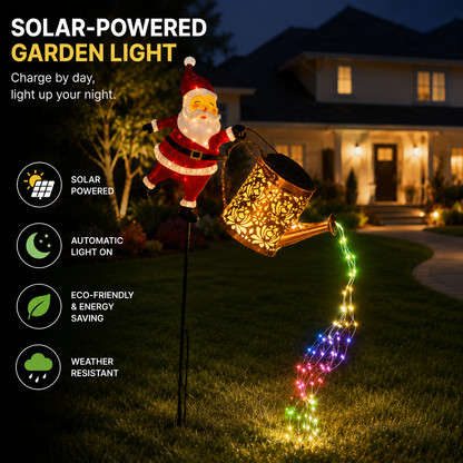 🎄 Christmas Flash Sale 🎅 49% OFF ✨Solar-Powered Santa Claus Garden Stake Kettle Light