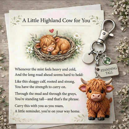 A Little Highland Cow For You Keychain