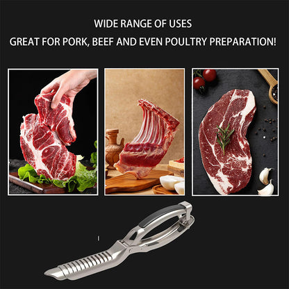 Stainless Steel BBQ Rib Skinner